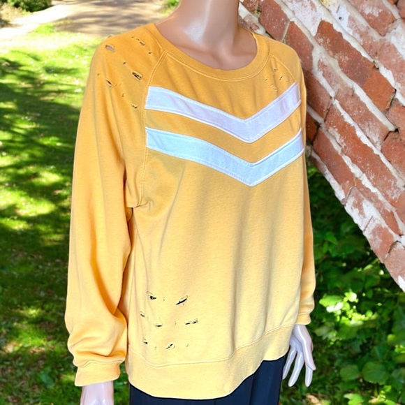 Forever 21 Distressed Chevron Sweatshirt - Picture 12 of 16
